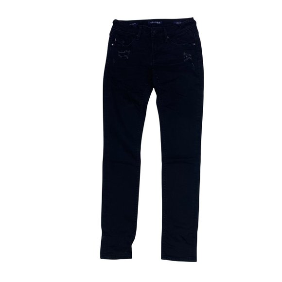 Vigoss Denim - Vigoss Jeans The Chelsea Skinny Womens Size 24 Distressed Black Denim Wash